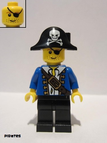 lego 2009 mini figurine pi102 Pirate Blue Jacket 