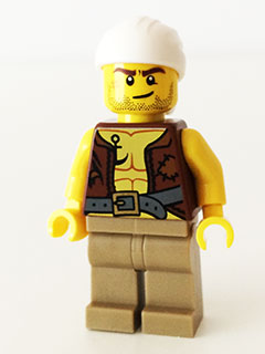 lego 2015 mini figurine pi158 Old Pirate