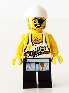 lego 2015 mini figurine pi164 Pirate Cook  