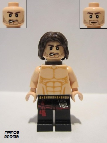 lego 2010 mini figurine pop007 Dastan Shirtless, Scabbard 