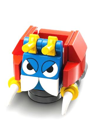 lego 2023 mini figurine son011 Moto Bug Rectangle Printed Face 