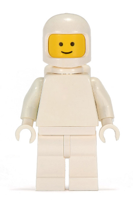 lego 1979 mini figurine sp128 Classic Space White with Airtanks, Torso Plain 