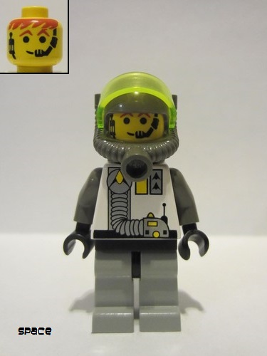 lego 1996 mini figurine sp012 Exploriens Helmet with Breathing Apparatus and Hose Torso 