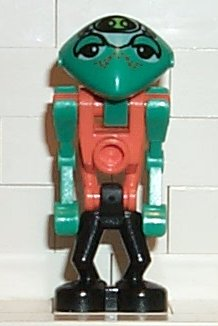 lego 2001 mini figurine lom001 LoM Martian Orange Body, Black Legs 