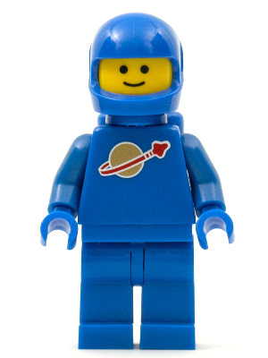 lego 2009 mini figurine sp004new Classic Space Blue with Airtanks and Motorcycle (Standard) Helmet (Reissue) 