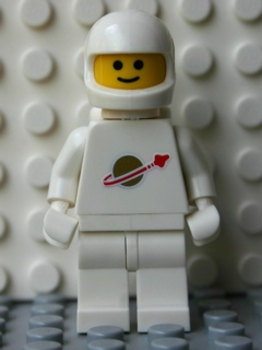 lego 2009 mini figurine sp006new Classic Space White with Airtanks and Motorcycle (Standard) Helmet (Reissue) 