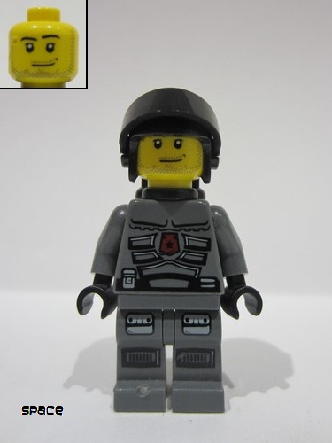 lego 2009 mini figurine sp099 Space Police 3 Officer 5 Airtanks 