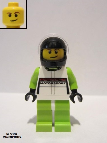 lego 2015 mini figurine sc002 Porsche Race Car Driver 1  