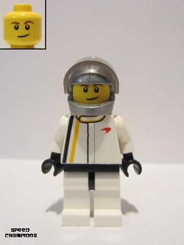 lego 2015 mini figurine sc003 McLaren Race Car Driver