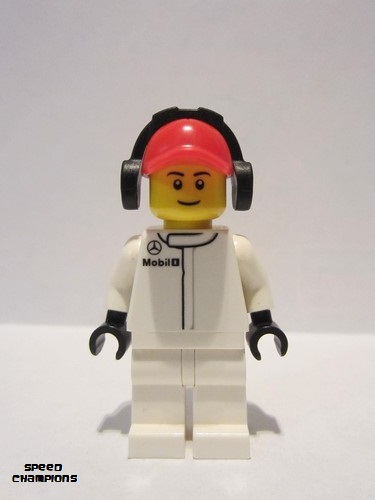 lego 2015 mini figurine sc005 McLaren Mercedes Pit Crew Member