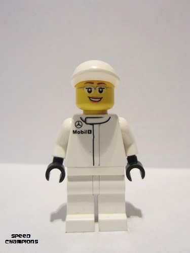 lego 2015 mini figurine sc006 McLaren Mercedes Pit Crew Member