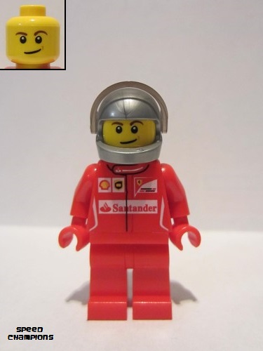 lego 2015 mini figurine sc012 Ferrari Race Car Driver 3