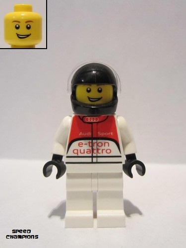 lego 2016 mini figurine sc024 Audi R18 Driver  