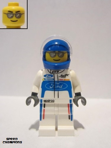 lego 2017 mini figurine sc038 Ford 2016 GT Driver