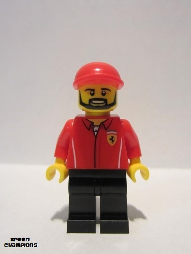 lego 2017 mini figurine sc050 Ferrari Engineer