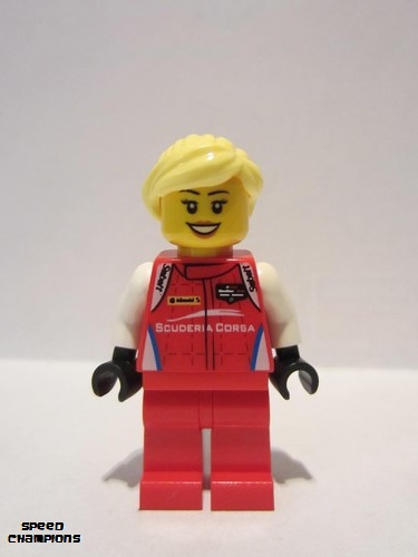 lego 2018 mini figurine sc056 Ferrari 488 GT3 Scuderia Corsa Driver