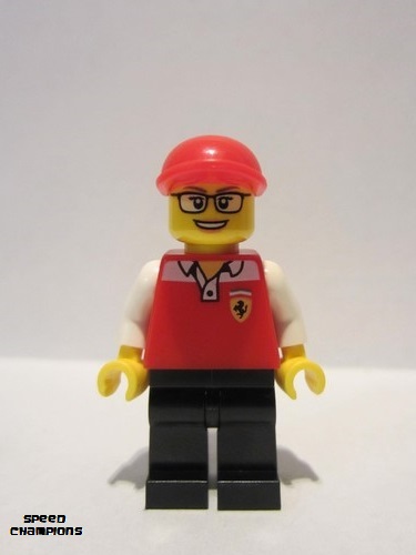 lego 2018 mini figurine sc060 Race Marshall  