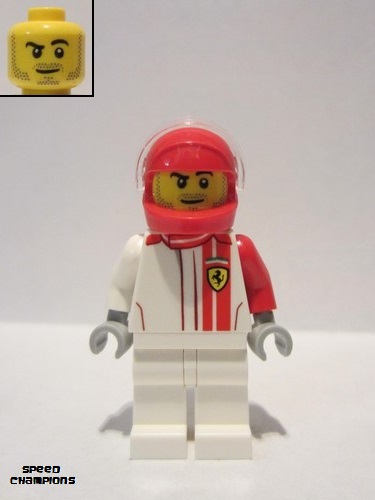 lego 2019 mini figurine sc077 Ferrari F40 Competizione Driver