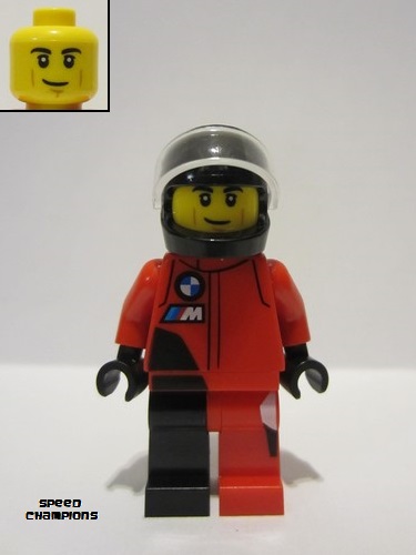 lego 2024 mini figurine sc111 BMW M Hybrid V8 Driver  