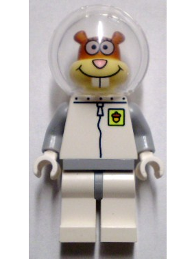 lego 2011 mini figurine bob031 Sandy Cheeks White Legs Jambes blanches