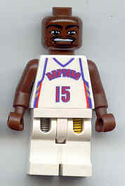 lego 2003 mini figurine nba039 NBA Vince Carter Toronto Raptors #15 (White Uniform) 