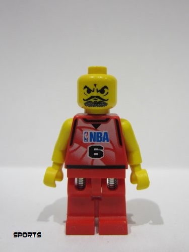 lego 2003 mini figurine nba041 NBA Player Number 6 