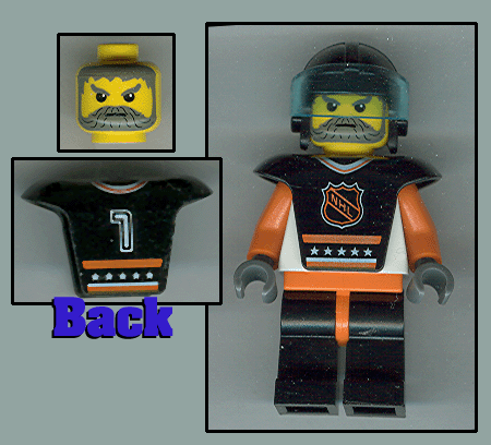 lego 2004 mini figurine hky007 Hockey Player G  