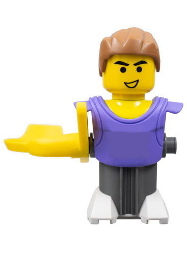 lego 2004 mini figurine nba057 McDonald's Sports Lilac Basketball Player Without Stickers 