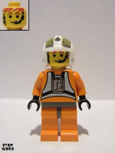 lego 1999 mini figurine sw0033 Rebel Pilot Y-wing Dutch Vander 