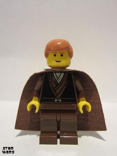 lego 2002 mini figurine sw0099 Anakin Skywalker Padawan braid on torso<br/>With cape 