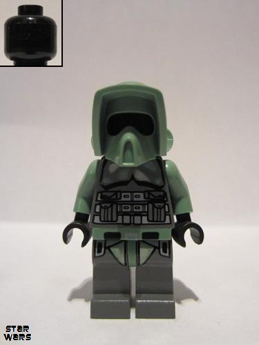 lego 2005 mini figurine sw0131 Scout Trooper Ep.3, 'Kashyyyk Trooper' 