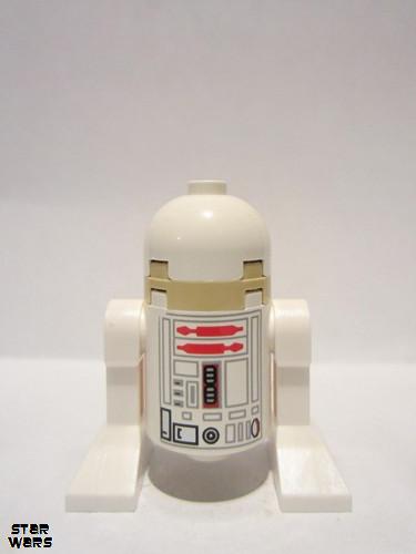 lego 2005 mini figurine sw0142 R5-D4 Astromech Droid, Plain Dome 