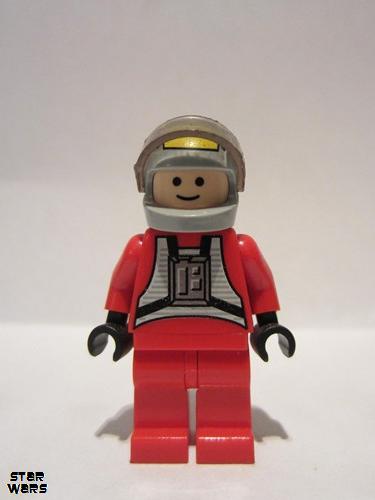 lego 2006 mini figurine sw0032a Rebel Pilot B-wing