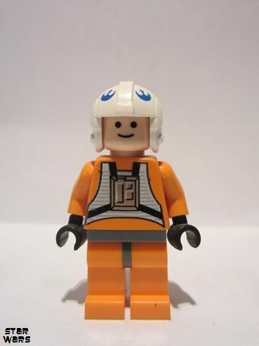 lego 2007 mini figurine sw0012b Dack Ralter With Dark Bluish Gray Hips and Light Nougat Head 