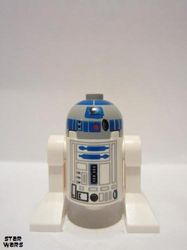 lego 2008 mini figurine sw0217 R2-D2 Astromech Droid, Light Bluish Gray Head 