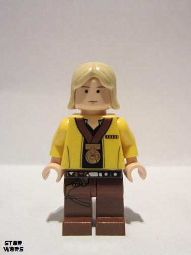 lego 2009 mini figurine sw0257 Luke Skywalker CelebrationNo pupils 