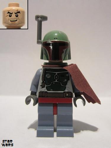 lego 2010 mini figurine sw0279 Boba Fett Pauldron, Separate Helmet and Jet Pack 