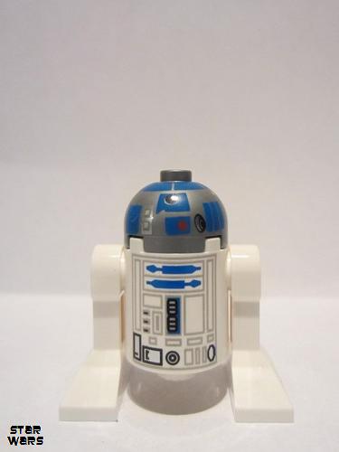lego 2013 mini figurine sw0512 R2-D2 Astromech Droid, Flat Silver Head 