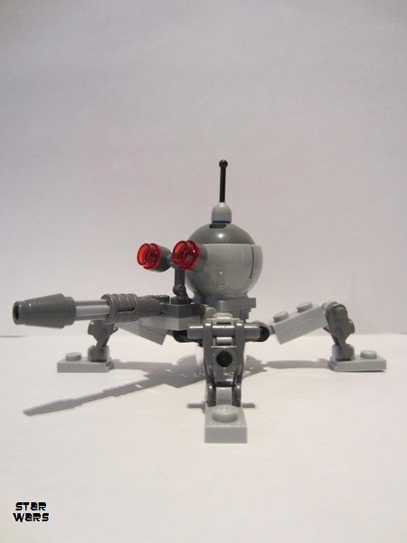 lego 2013 mini figurine sw0965 Dwarf Spider Droid Dark Bluish Gray Dome, Dark Bluish Gray Cone 1 x 1 