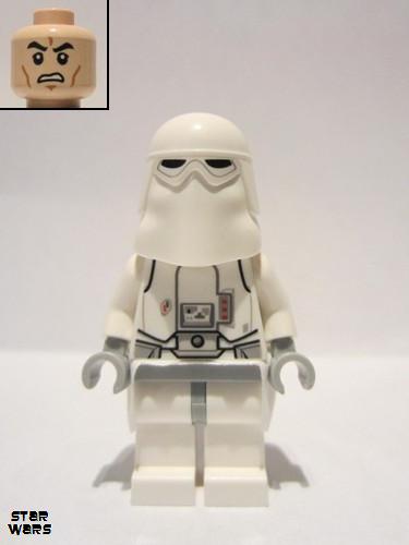 lego 2014 mini figurine sw0568 Snowtrooper Light Bluish Gray Hips, Light Bluish Gray Hands, White Cloth around Waist 