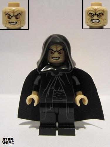 lego 2014 mini figurine sw0595 Emperor Palpatine Tan Head, Tan Hands 