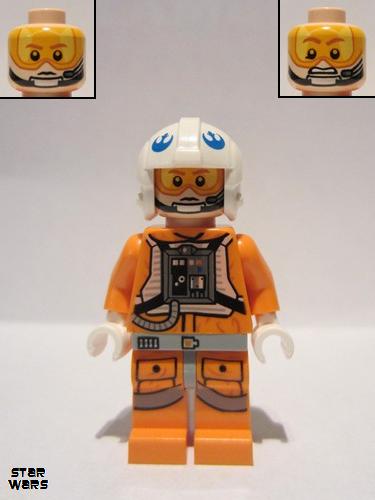 lego 2014 mini figurine sw0597 Snowspeeder Pilot White Helmet, Headset 