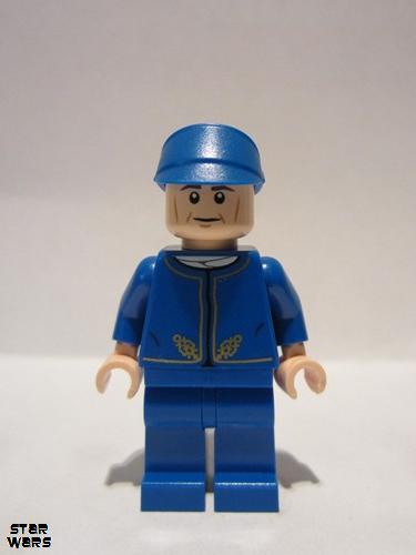 lego 2015 mini figurine sw0611 Bespin Guard Light Nougat Head, Detailed Gold Trim 