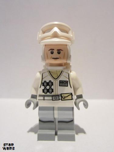 Lego Light Bluish Gray Legs w/ White Hips Hoth Rebel