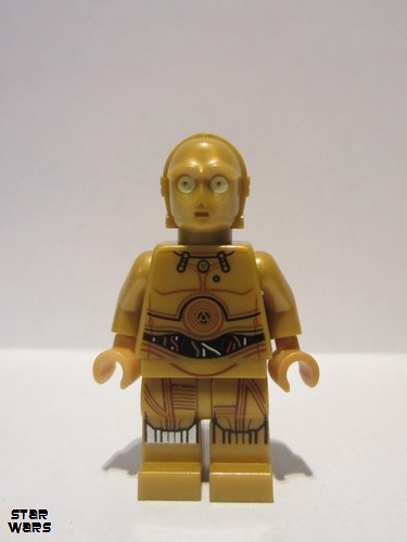 lego 2016 mini figurine sw0700 C-3PO Colorful Wires, Decorated Legs 