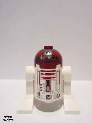 lego 2016 mini figurine sw0706 R4-P17 Astromech Droid, Silver Band Around Dome, Black Outline Rectangles 