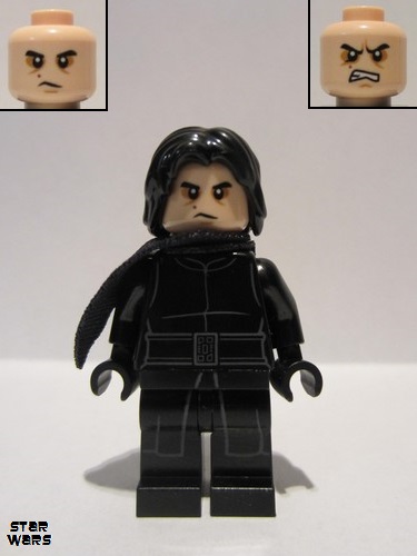 lego 2016 mini figurine sw0717 Kylo Ren With hair 