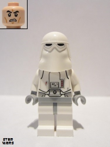 lego 2016 mini figurine sw0764 Snowtrooper Light Bluish Gray Hips, Light Bluish Gray Hands<br/>No kama 