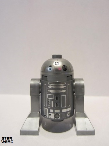 lego 2018 mini figurine sw0933 R2-BHD Astromech Droid, Dark Bluish Gray Body 