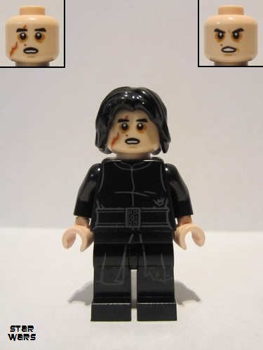 lego 2019 mini figurine sw1006 Kylo Ren Tattered Robe, Scar 